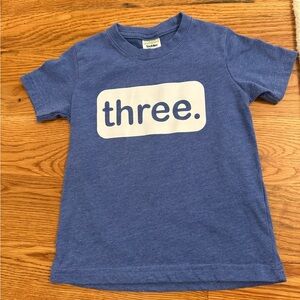 Unordinary Toddler Three Birthday TShirt size 3Y